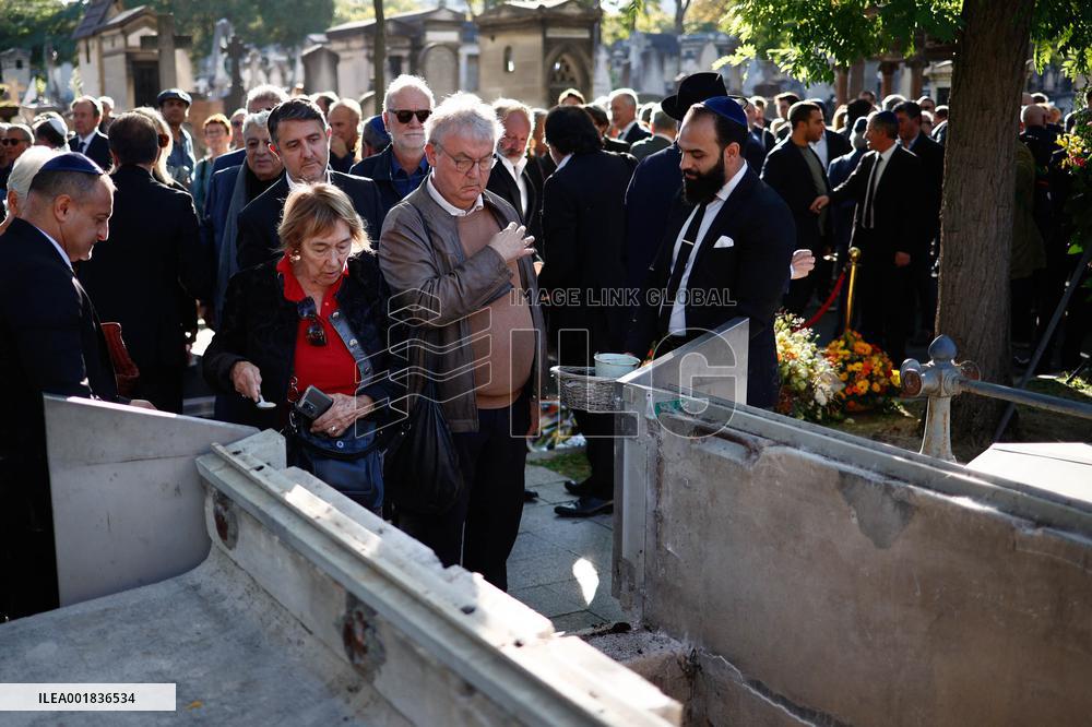 Funeral Of French Journalist Jean-Pierre Elkabbach - Paris