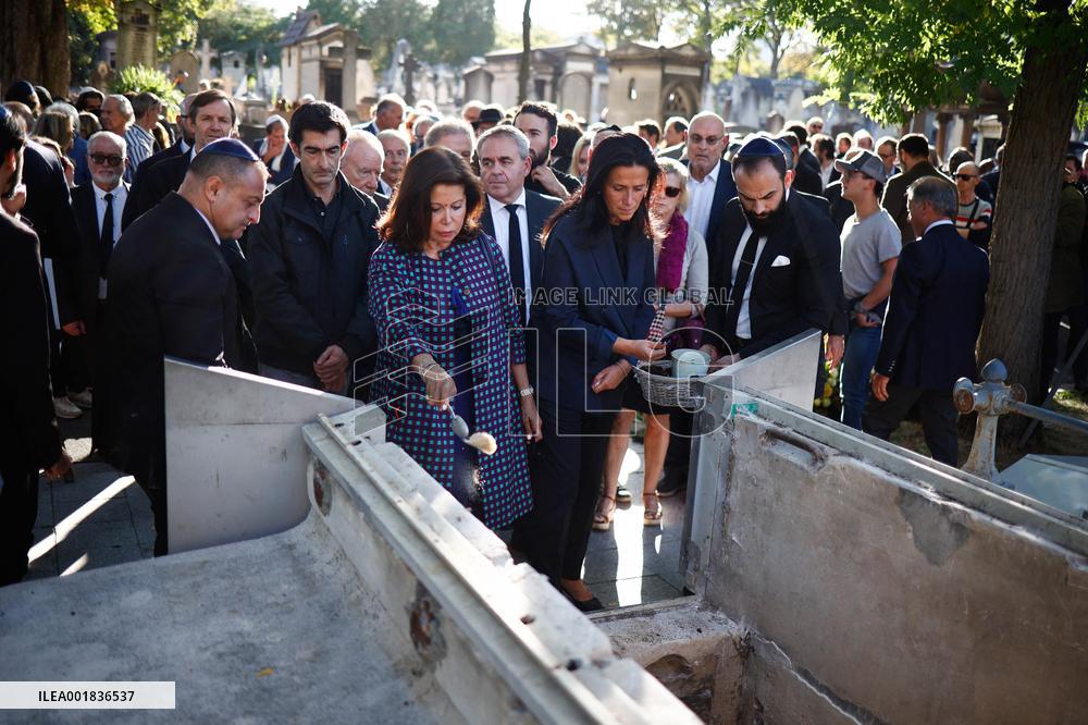 Funeral Of French Journalist Jean-Pierre Elkabbach - Paris