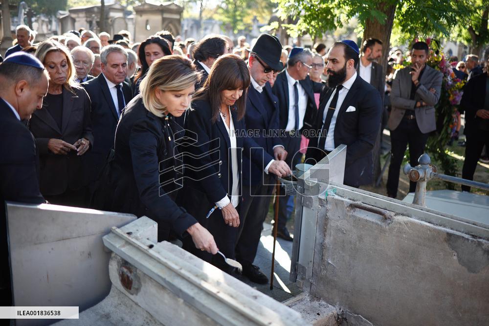 Funeral Of French Journalist Jean-Pierre Elkabbach - Paris