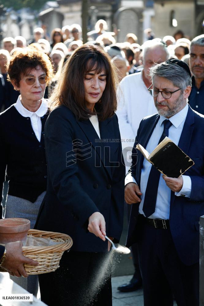 Funeral Of French Journalist Jean-Pierre Elkabbach - Paris