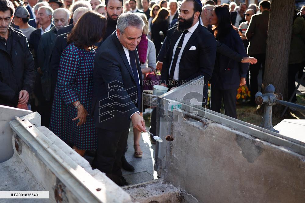 Funeral Of French Journalist Jean-Pierre Elkabbach - Paris