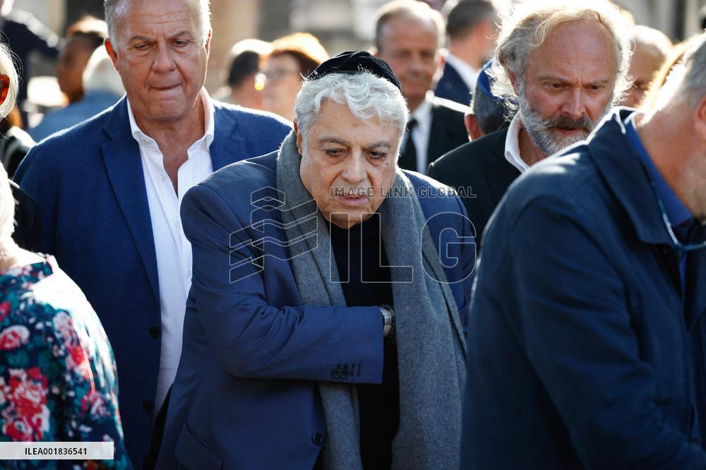 Funeral Of French Journalist Jean-Pierre Elkabbach - Paris