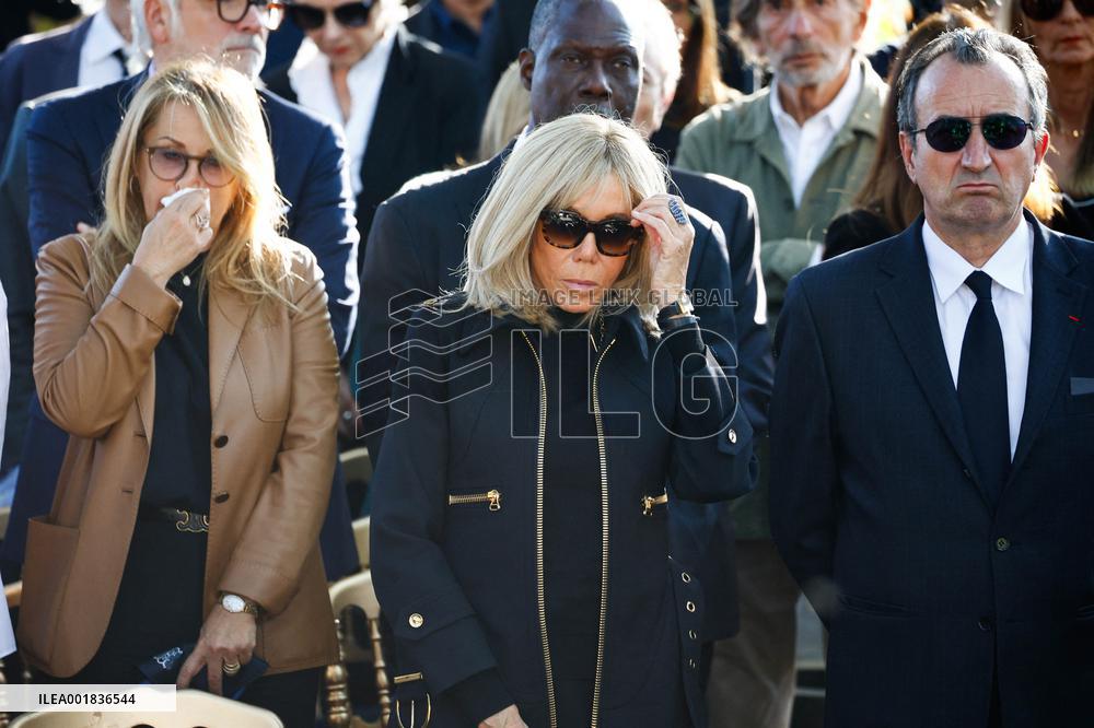 Funeral Of French Journalist Jean-Pierre Elkabbach - Paris