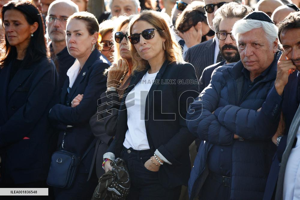 Funeral Of French Journalist Jean-Pierre Elkabbach - Paris