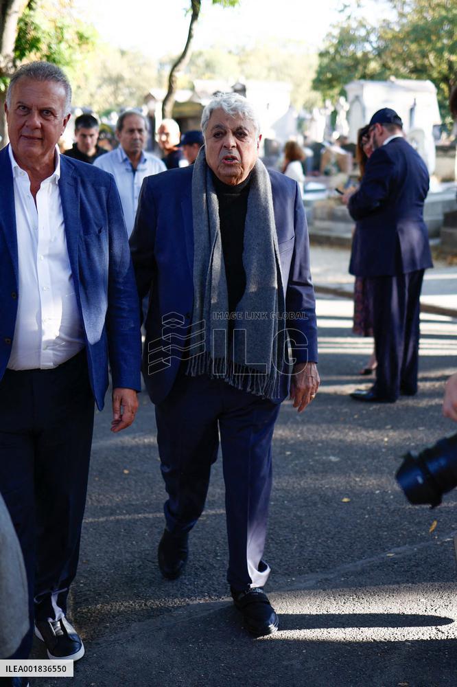 Funeral Of French Journalist Jean-Pierre Elkabbach - Paris