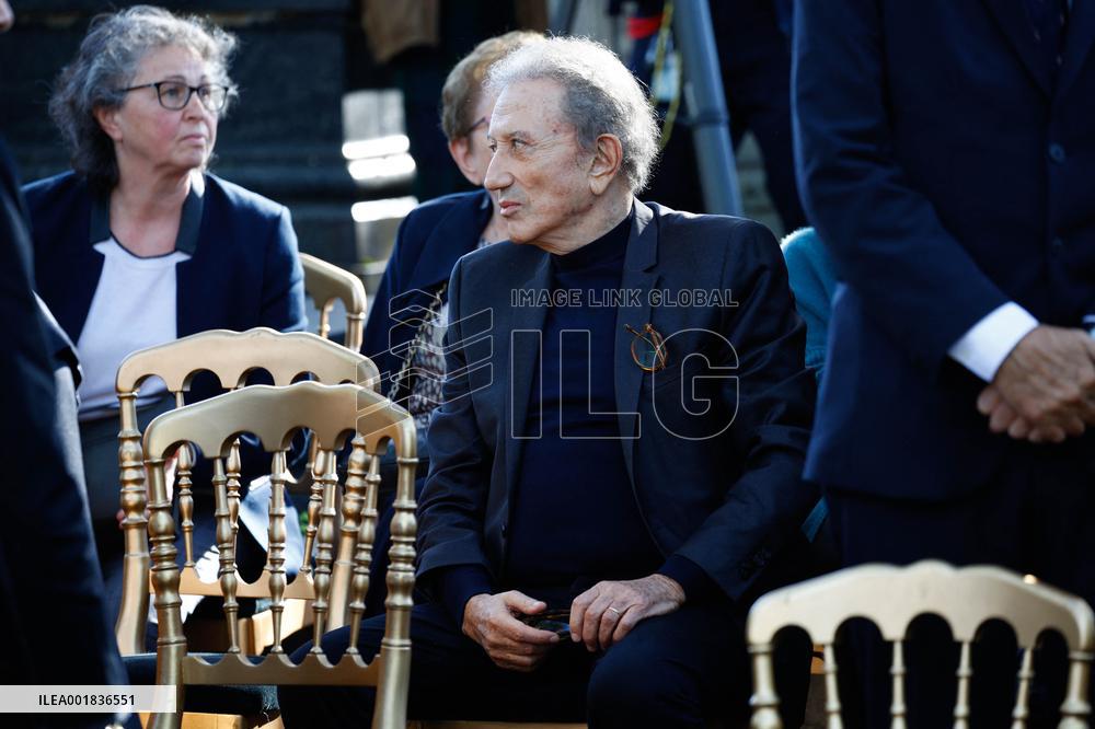 Funeral of French Journalist Jean-Pierre Elkabbach - Paris
