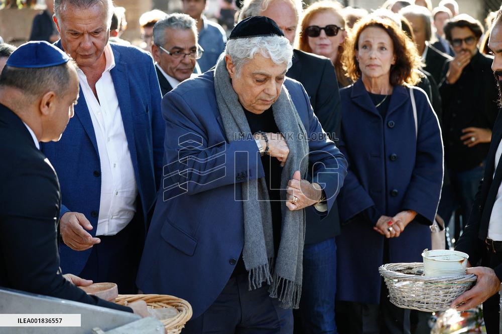Funeral Of French Journalist Jean-Pierre Elkabbach - Paris