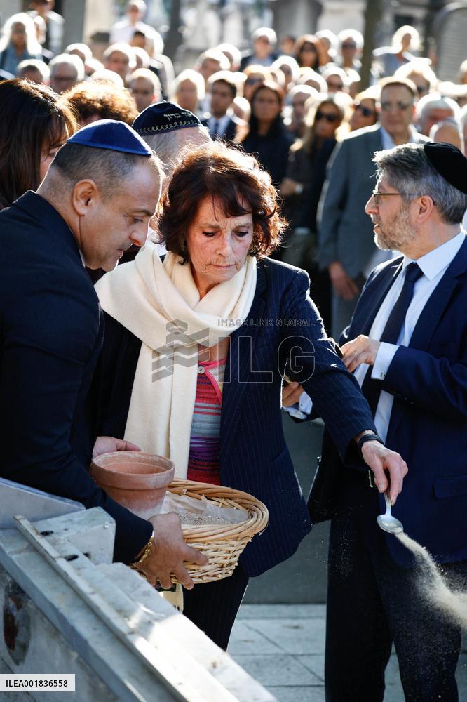 Funeral Of French Journalist Jean-Pierre Elkabbach - Paris