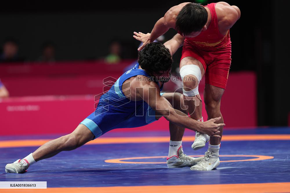 (SP)CHINA-HANGZHOU-ASIAN GAMES-WRESTLING(CN)