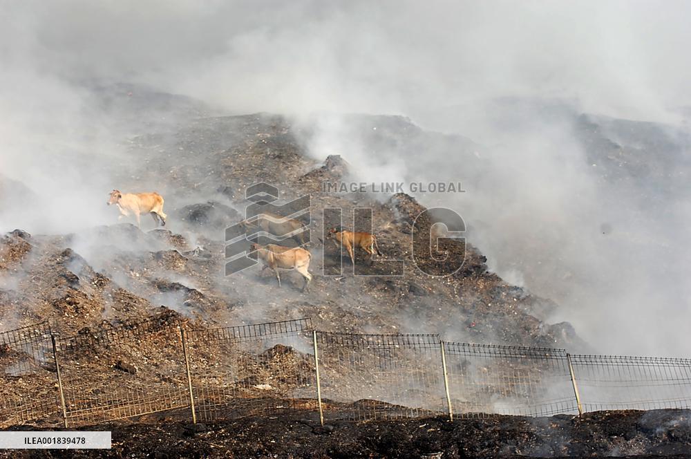 INDONESIA-SEMARANG-LANDFILL-FIRE