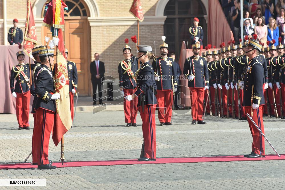 Princess Leonor At The Swearing In At General Military Academy - Zaragoza