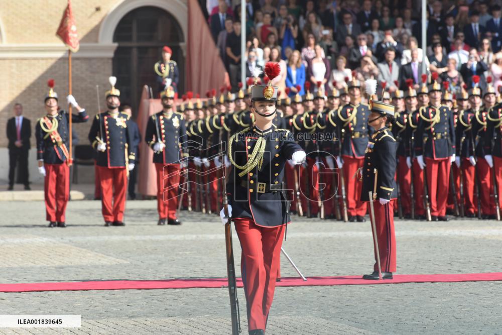 Princess Leonor At The Swearing In At General Military Academy - Zaragoza