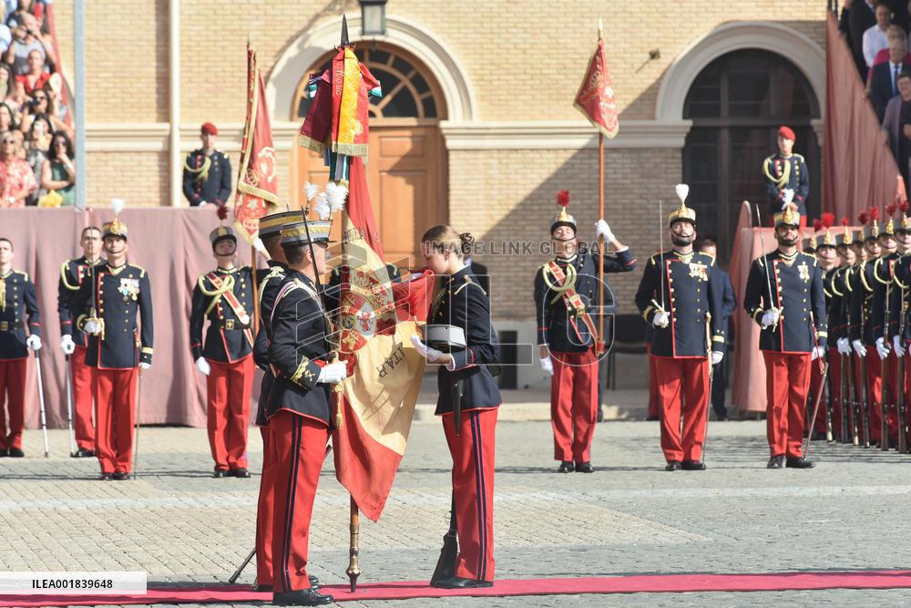 Princess Leonor At The Swearing In At General Military Academy - Zaragoza