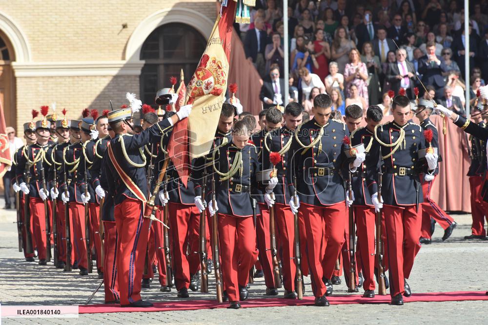 Princess Leonor At The Swearing In At General Military Academy - Zaragoza