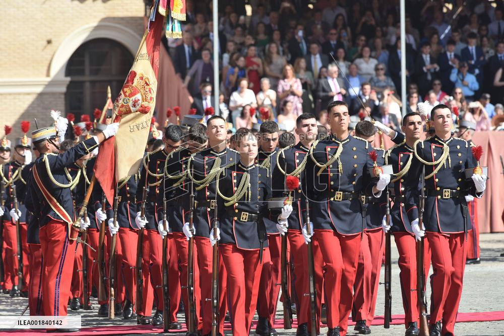 Princess Leonor At The Swearing In At General Military Academy - Zaragoza