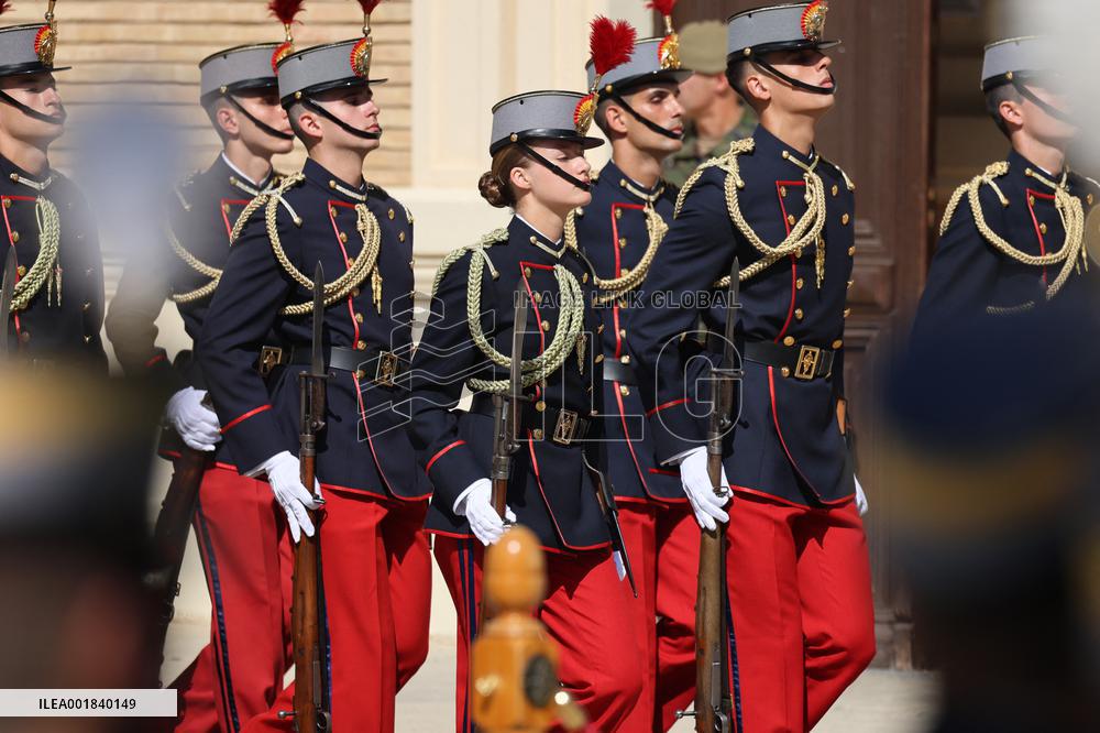 Princess Leonor At The Swearing In At General Military Academy - Zaragoza