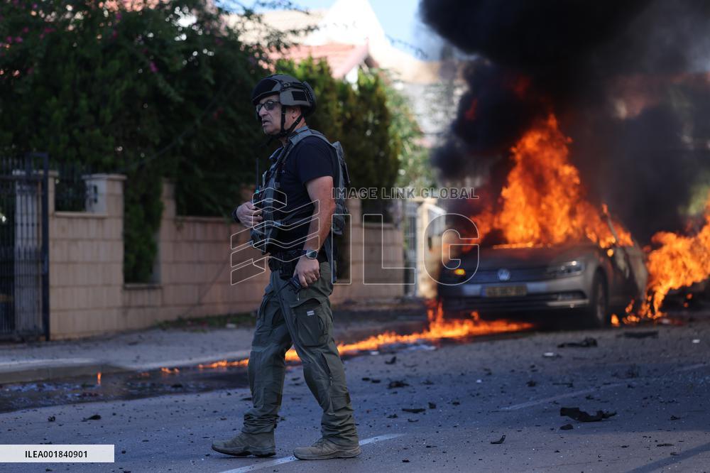 ISRAEL-ASHKELON-GAZA-ROCKETS-ATTACK