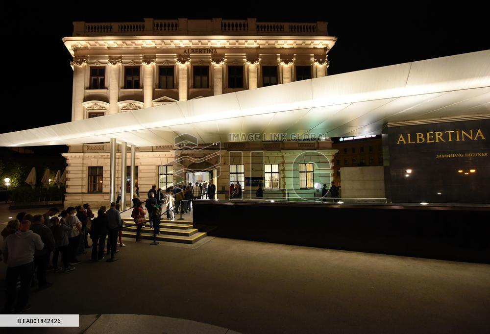 AUSTRIA-VIENNA-LONG NIGHT OF MUSEUMS-ALBERTINA MUSEUM