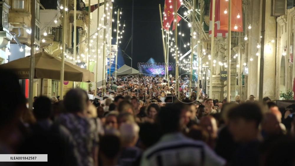 White Night festival held in Malta