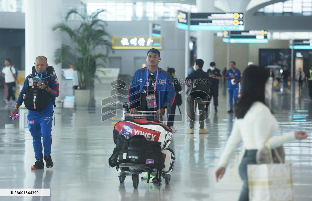 The delegations from the 19th Asian Games in Hangzhou returned home
