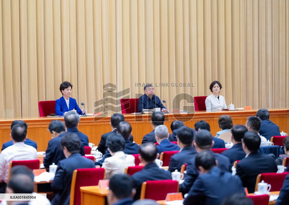 CHINA-BEIJING-LI SHULEI-MEETING-WORK OF PUBLIC COMMUNICATION AND CULTURE (CN)
