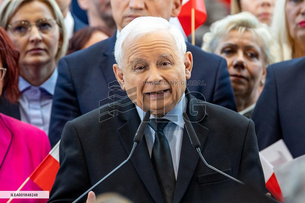 PiS Campaign Rally In Jasionka - Poland