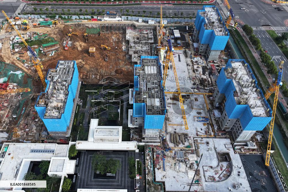 A Building Under Construction by Vanke in Nanjing
