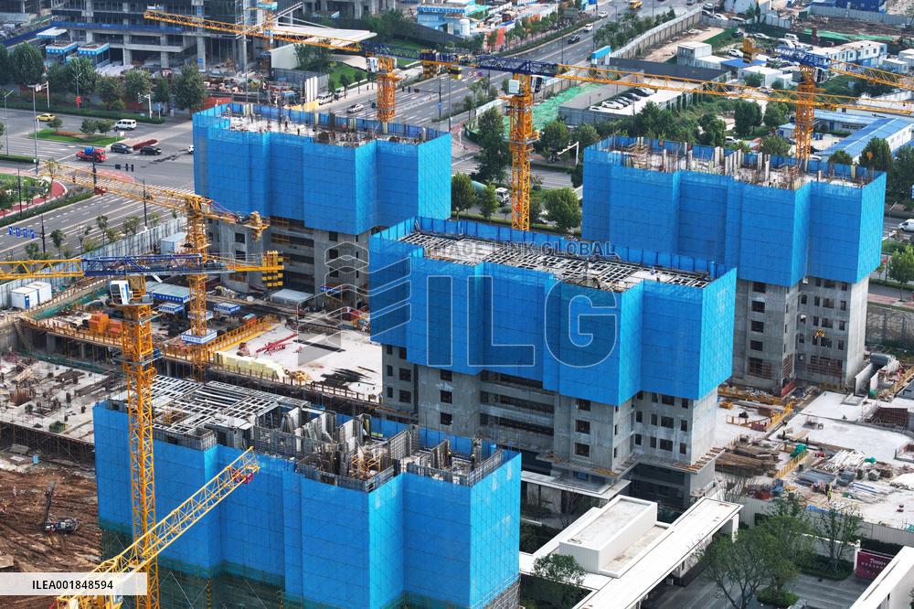 A Building Under Construction by Vanke in Nanjing