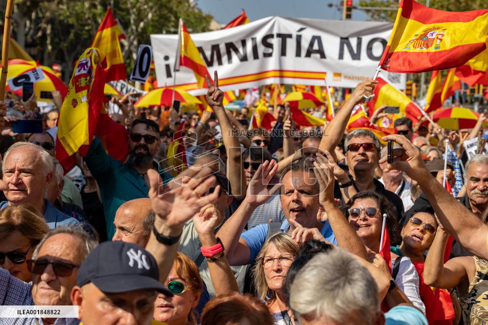 Anti-Amnesty Rally - Barcelona