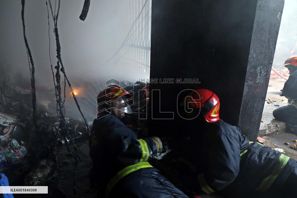 Fire Breaks Out At A Kakrail Building - Dhaka
