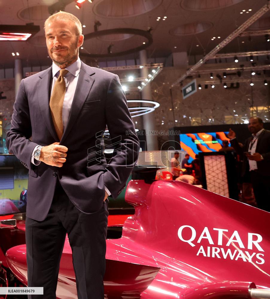 David Beckham At The Geneva Motor Show - Doha