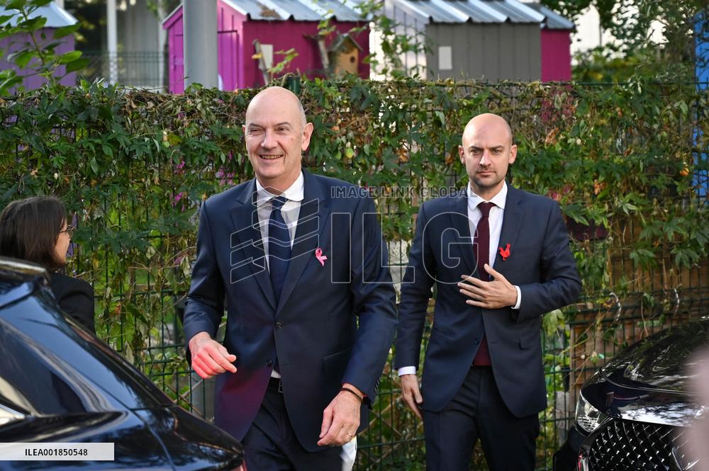 Jean-Noel Barrot And Roland Lescure Visit To Corwave's New Premises - Clichy