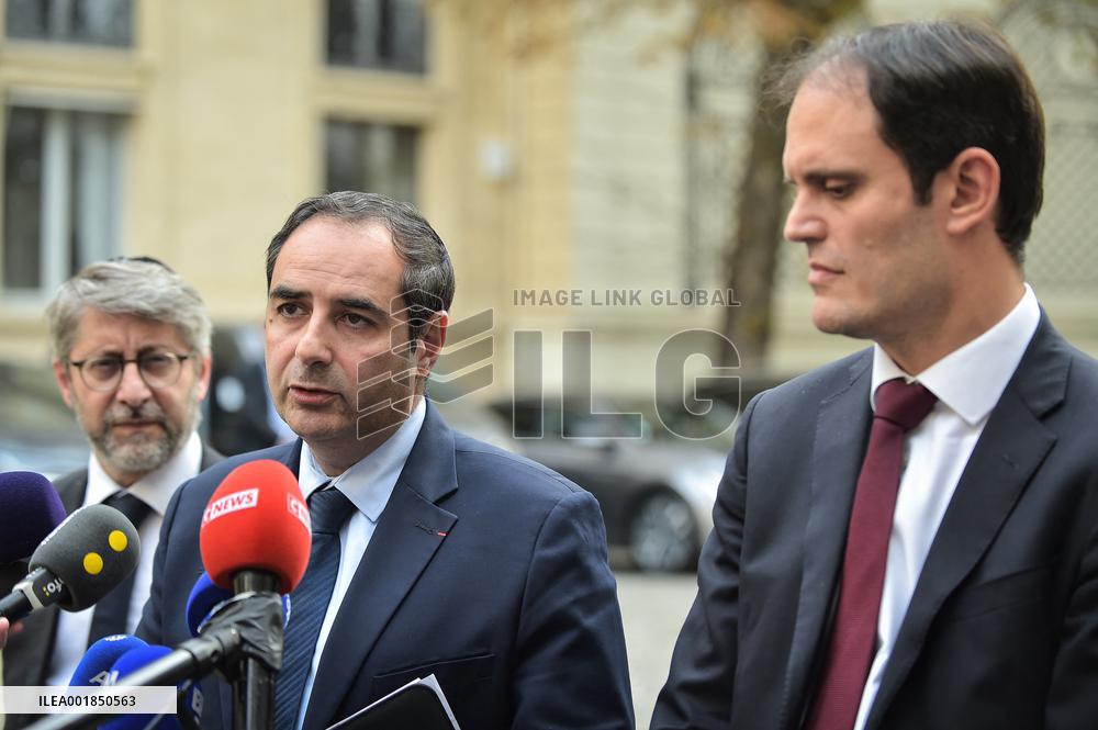 Security Meeting On Strengthening Security At Jewish Community Sites - Paris