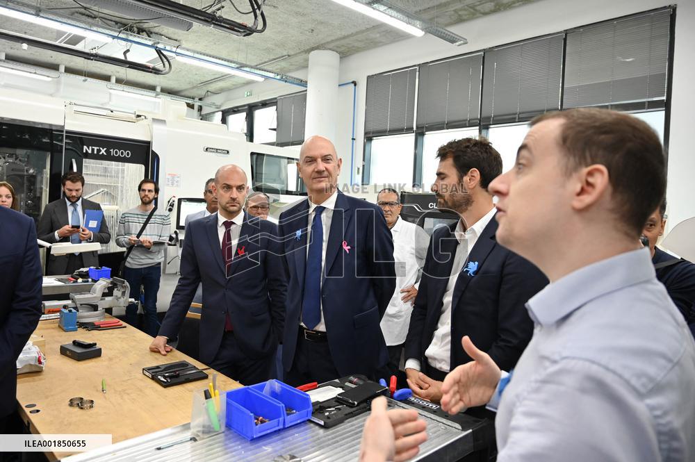 Jean-Noel Barrot And Roland Lescure Visit To Corwave's New Premises - Clichy