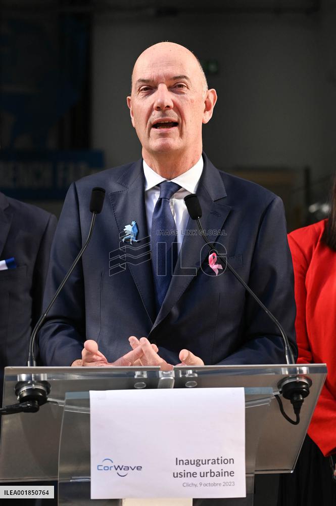 Jean-Noel Barrot And Roland Lescure Visit To Corwave's New Premises - Clichy