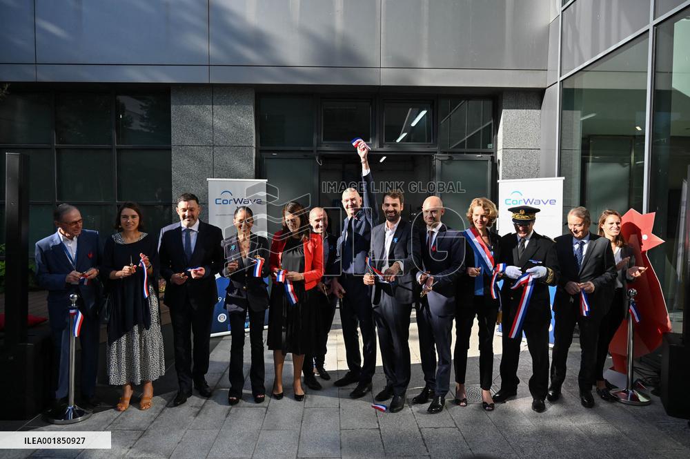 Jean-Noel Barrot And Roland Lescure Visit To Corwave's New Premises - Clichy