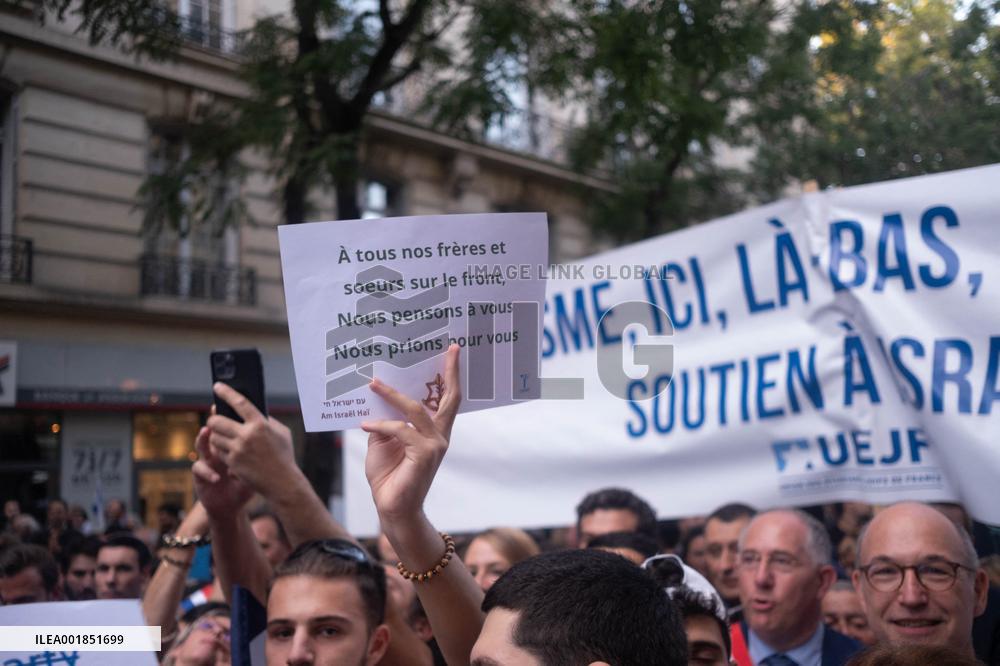 Rally In Solidarity With Israel - Paris