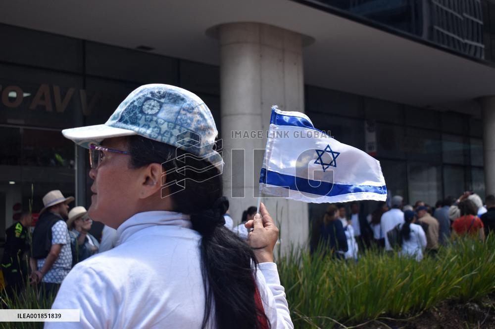 Rally in Solidarity With Israel in Colombia