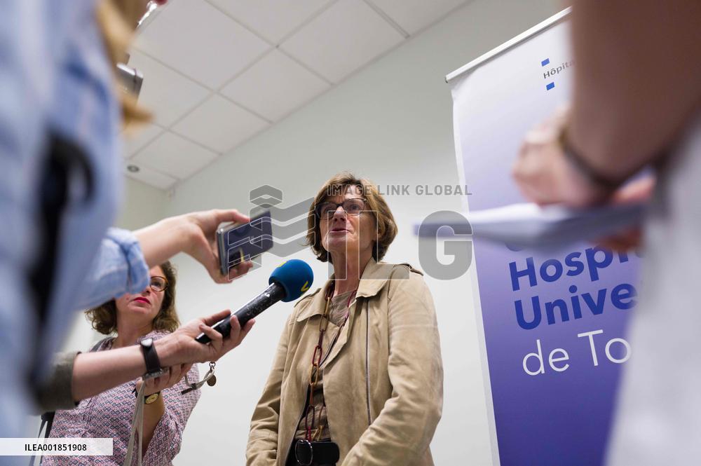 Agnes Firmin Le Bodo At A Conference At CHU - Toulouse