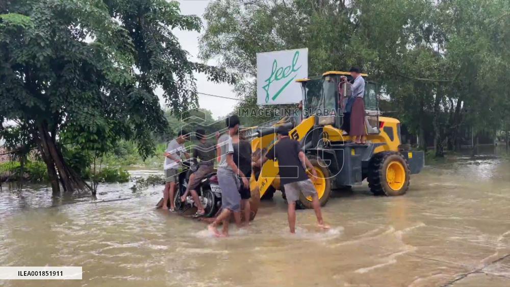 Heavy rainfall displaces thousands in southern Myanmar