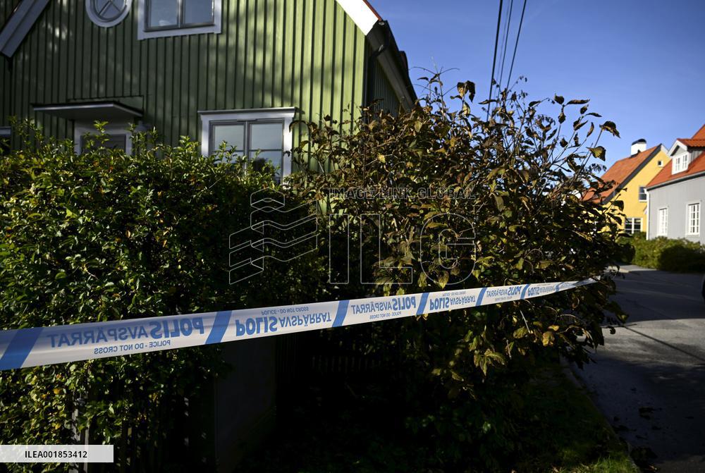 A fire in a villa in Stockholm