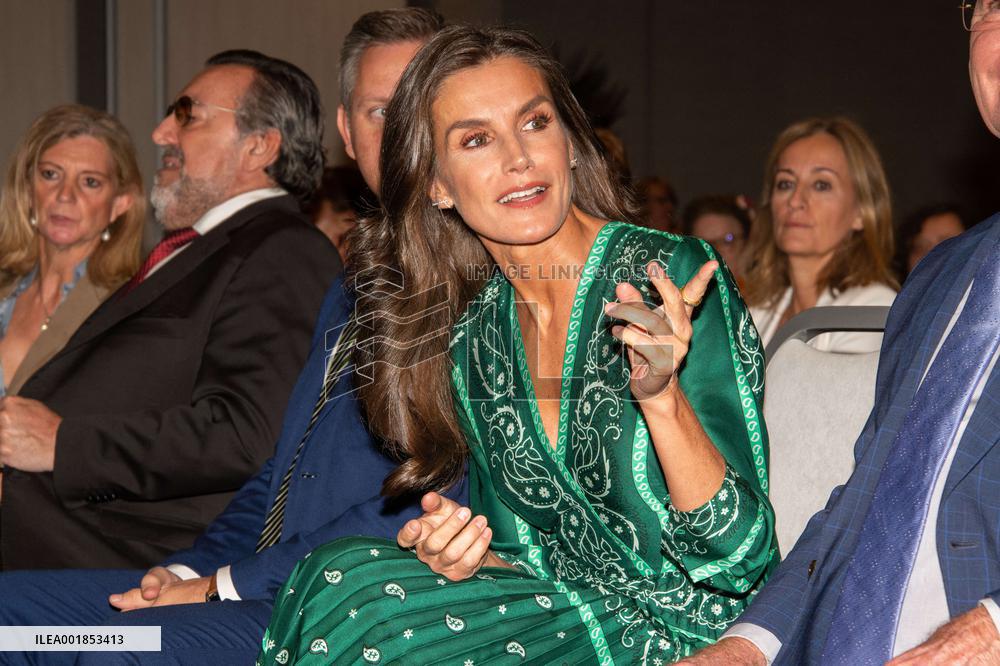 Queen Letizia At Mental Health Day Event - Madrid