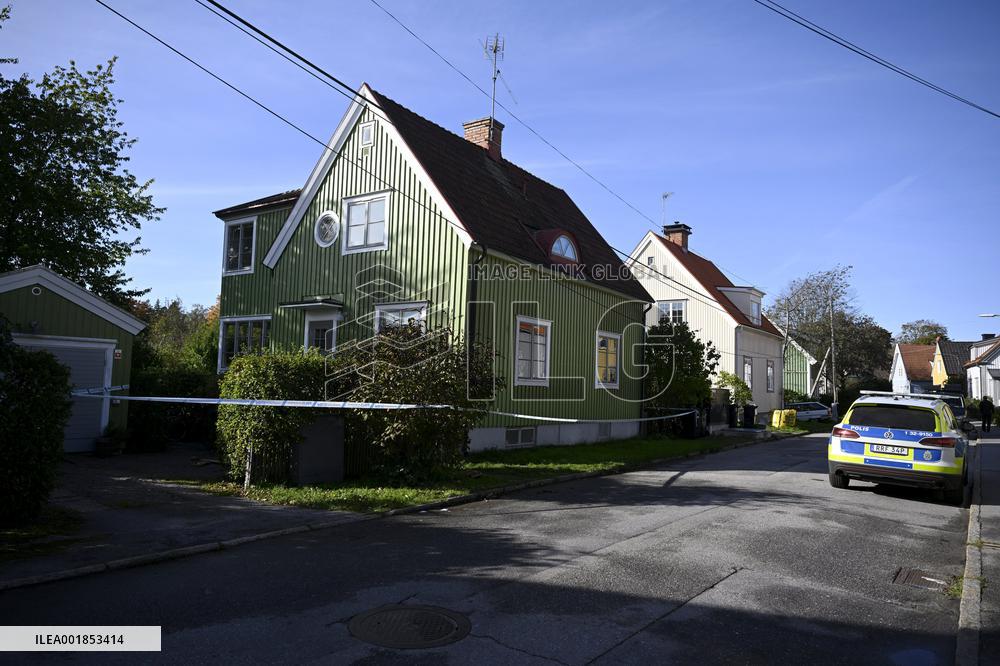 A fire in a villa in Stockholm