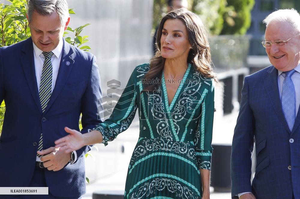 Queen Letizia At Mental Health Day Event - Madrid