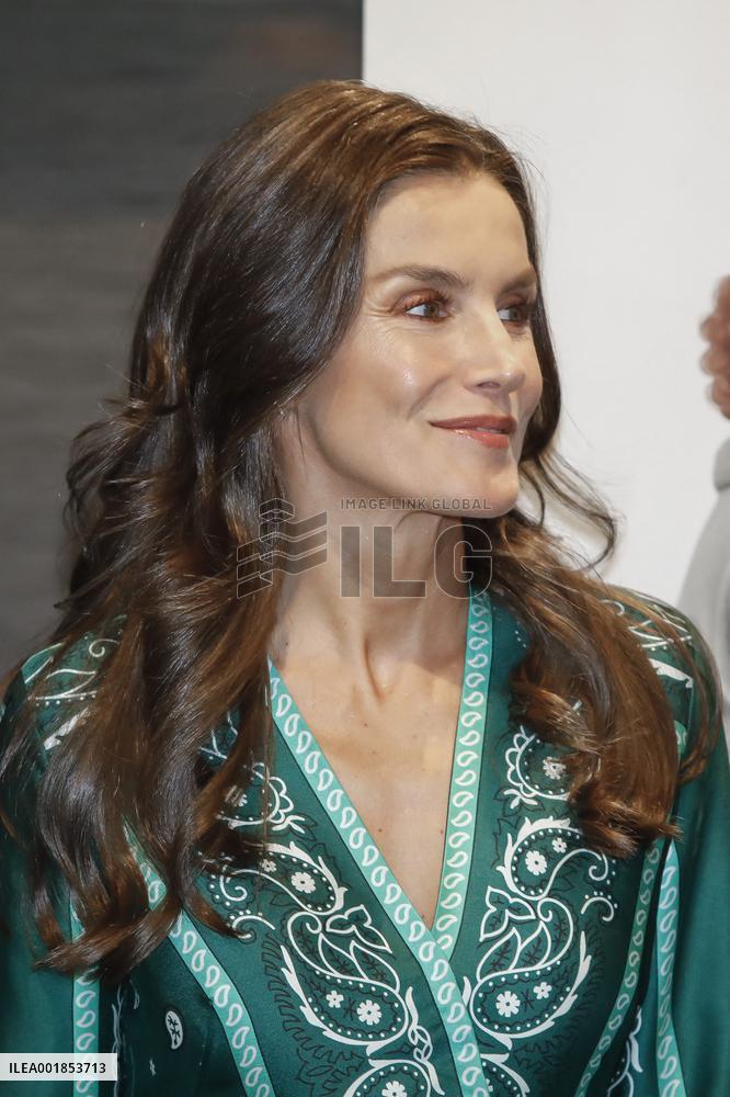 Queen Letizia At Mental Health Day Event - Madrid