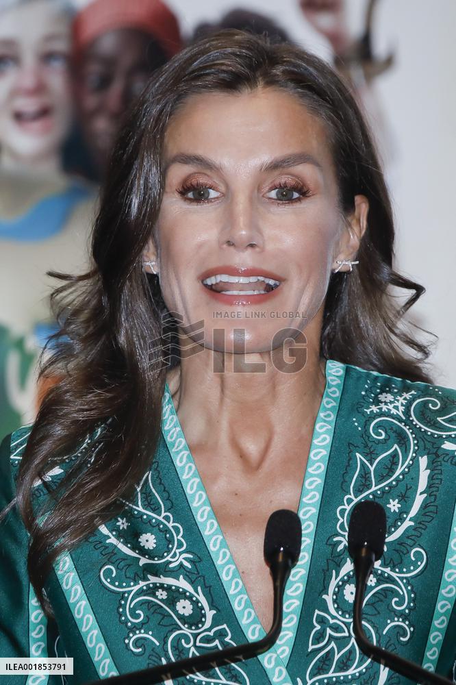 Queen Letizia At Mental Health Day Event - Madrid