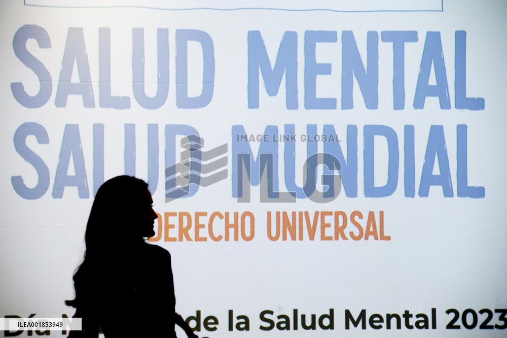 Queen Letizia At Mental Health Day Event - Madrid