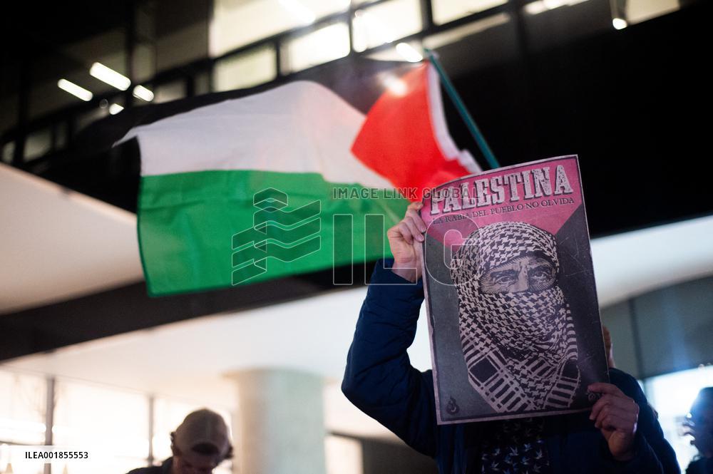 Palestine Supporters Rally in Bogota - Colombia