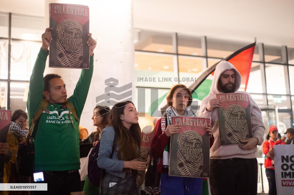 Palestine Supporters Rally in Bogota - Colombia