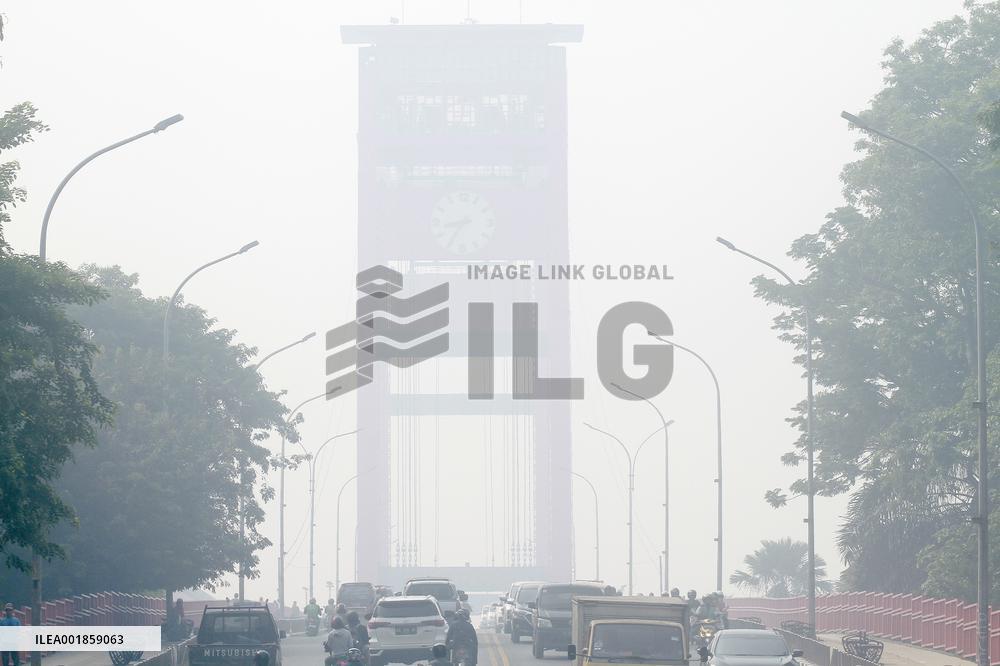 INDONESIA-PALEMBANG-SMOKE-PEATLAND FIRE